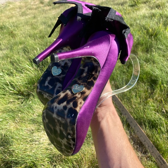 Women's Betsey Johnson purple pump caseyy - Picture 7 of 10